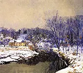 The Mill in Winter By Edward Willis Redfield