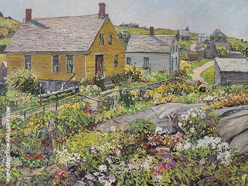 The Rock Garden Monhegan Island 1928 By Edward Willis Redfield