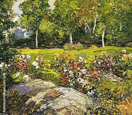 The Studio Garden By Edward Willis Redfield