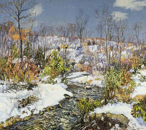 Trout Brook 1916 By Edward Willis Redfield