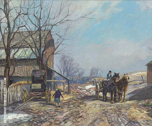When Spring Comes c1930 By Edward Willis Redfield