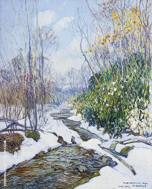 Winter Stream 1927 By Edward Willis Redfield