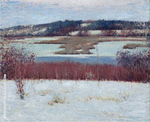 Connecticut River Meadow and Forest | Oil Painting Reproduction