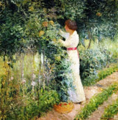Ethol in The Rose Garden Giverny France By Edmund William Greacen