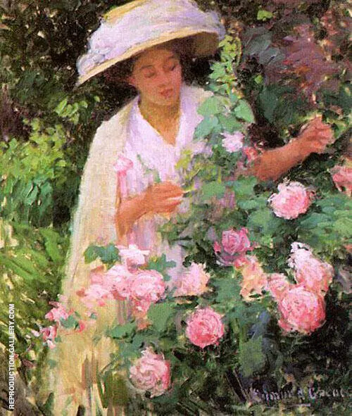 Ethol with Roses By Edmund William Greacen