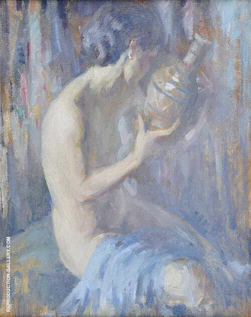 Nude with Vase By Edmund William Greacen