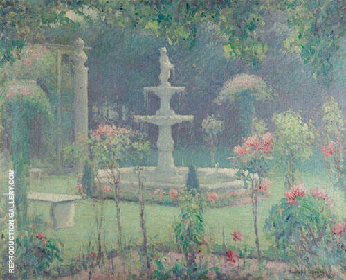 Spring Garden 1909 by Edmund William Greacen | Oil Painting Reproduction