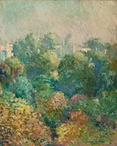Tree Tops from Boulevard Raspail Paris 1906 By Edmund William Greacen