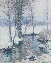 Winter Landscape By Edmund William Greacen