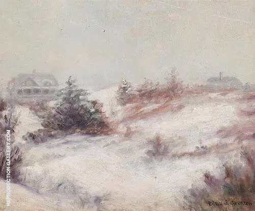 Winter Scene By Edmund William Greacen