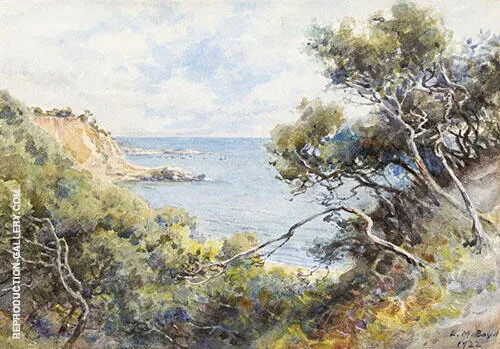 Beach and Cliffs Near Mt Martha 1922 By Emma Minnie Boyd