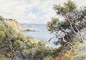 Beach and Cliffs Near Mt Martha 1922 By Emma Minnie Boyd