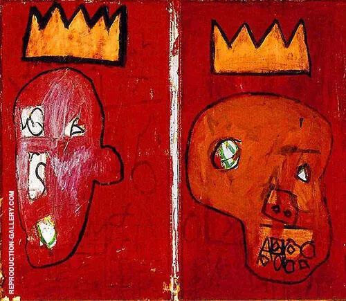Two Kings By Jean Michel Basquiat