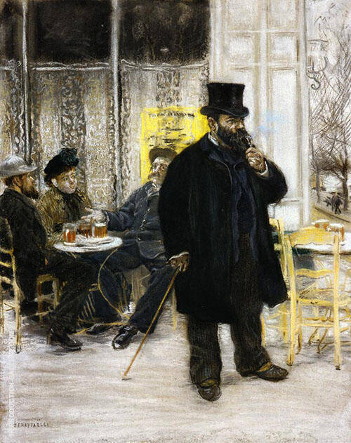 The Bohemian's at the Cafe | Oil Painting Reproduction