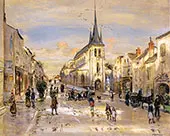 The Place of Saint Jean in Nemours By Jean Francois Rafaelli