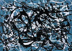 Inspired by Jackson Pollock - Blue Form By Jackson Pollock (Inspired By)