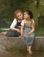 Fishing For Frogs 1882 By William-Adolphe Bouguereau