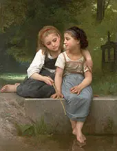 Fishing For Frogs 1882 By William-Adolphe Bouguereau