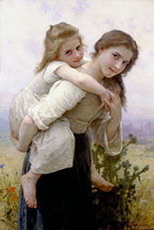 Not Too Much To Carry 1895 By William-Adolphe Bouguereau