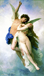 Psyche et L'Amour By William-Adolphe Bouguereau