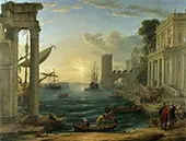 The Embarkation of The Queen of Sheba 1648 By Claude Lorrain