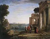 Aeneas Farewell to Dido in Carthago By Claude Lorrain