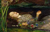 Ophelia detail 1851 By Sir John Everett Millais