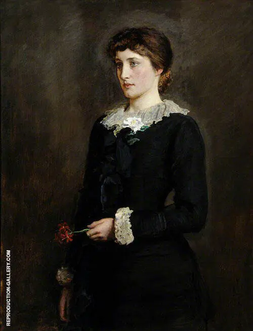 A Jersey Lily 1829 By Sir John Everett Millais