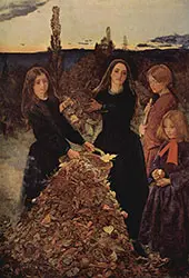 Autumn Leaves c1855 By Sir John Everett Millais