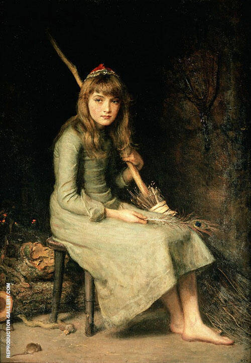 Cinderella 1881 by Sir John Everett Millais | Oil Painting Reproduction
