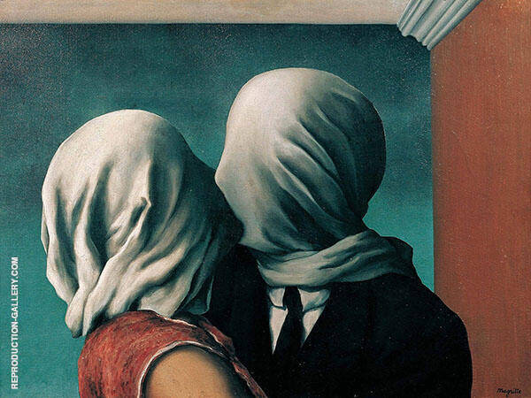 Lovers II 1928 by Rene Magritte | Oil Painting Reproduction