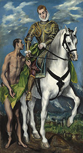 Saint Martin and the Beggar c1599 By El Greco