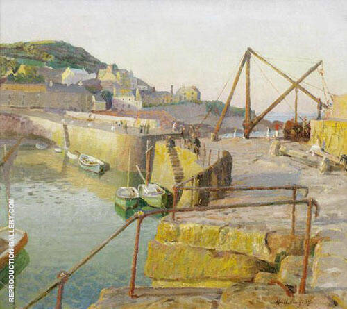 Mousehole by Harold Harvey | Oil Painting Reproduction