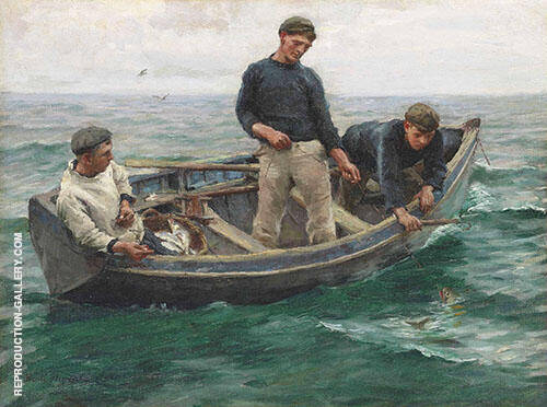 Whiffing in Mount's Bay by Harold Harvey | Oil Painting Reproduction