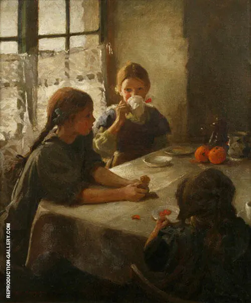 The Tea Party 1912 By Harold Harvey