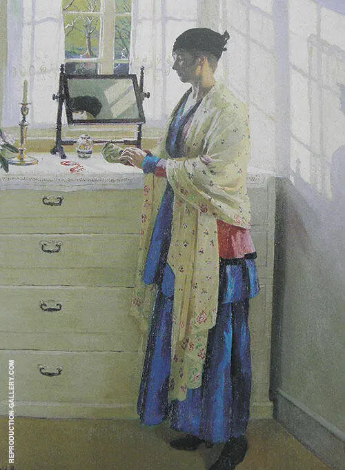 Blue Gown 1917 By Harold Harvey