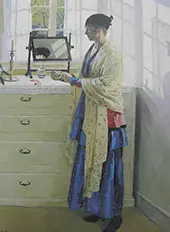 Blue Gown 1917 By Harold Harvey