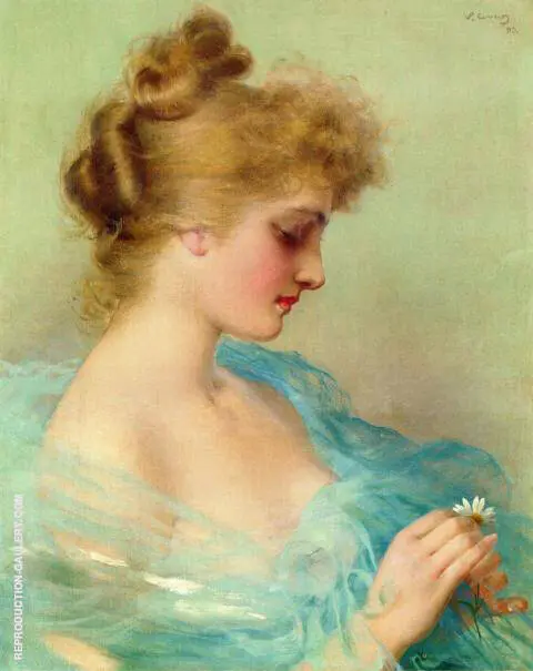 He Loves Me He Loves Me Not By Vittorio Matteo Corcos