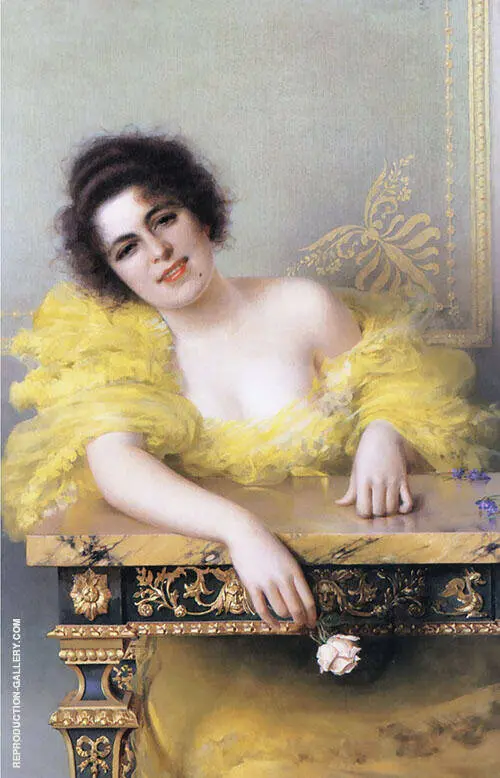 Portrait of a Young Woman By Vittorio Matteo Corcos