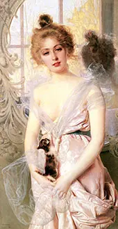 The New Kitten By Vittorio Matteo Corcos