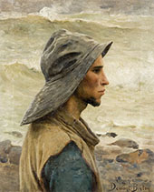 Young Fisherman By Virginie Demont Breton