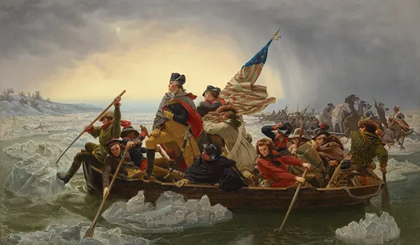 Washington Crossing the Delaware 1851 By Emanuel Leutze