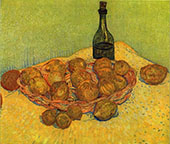 Still Life with a Bottle of Lemons and Oranges By Vincent van Gogh