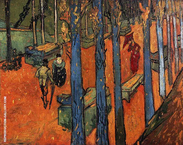 Falling Autumn Leaves 1888 By Vincent van Gogh