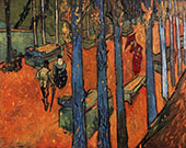 Falling Autumn Leaves 1888 By Vincent van Gogh