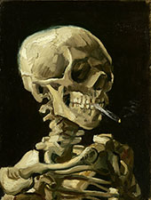 Head of a Skeleton with a Burning Cigarette By Vincent van Gogh