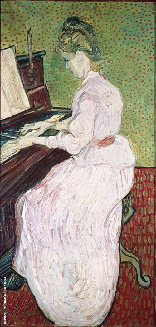 Marguerite Gachet at The Piano | Oil Painting Reproduction
