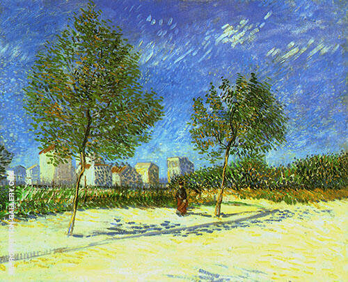 On The Outskirts of Paris by Vincent van Gogh | Oil Painting Reproduction
