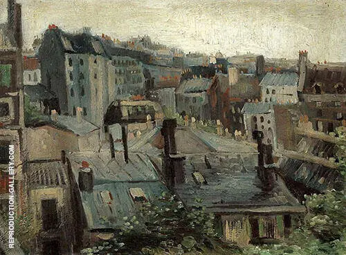 Roofs in Paris 1886 By Vincent van Gogh