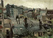 Roofs in Paris 1886 By Vincent van Gogh